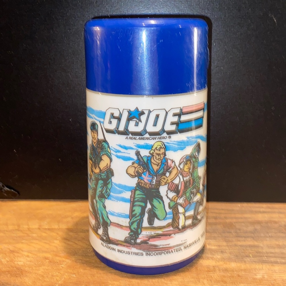 VTG. 80s GI JOE Thermos. Complete and Clean.